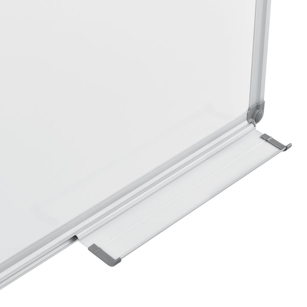 [pro.tec] Tableau Blanc Magnétique avec Porte-marqueurs Aluminium et Métal Blanc Plusieurs Tailles