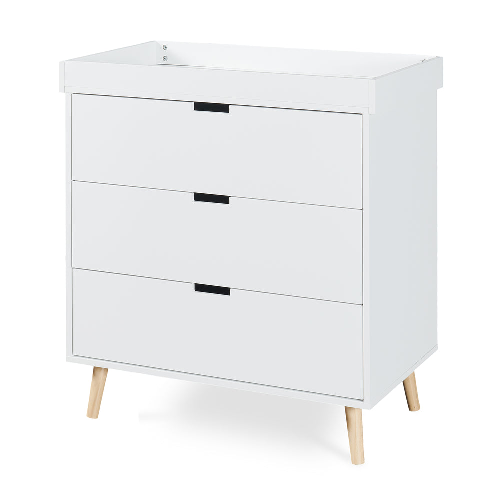 Commode à langer Sallinrar avec plan à langer amovible 92 x 84 x 50 cm [en.casa]