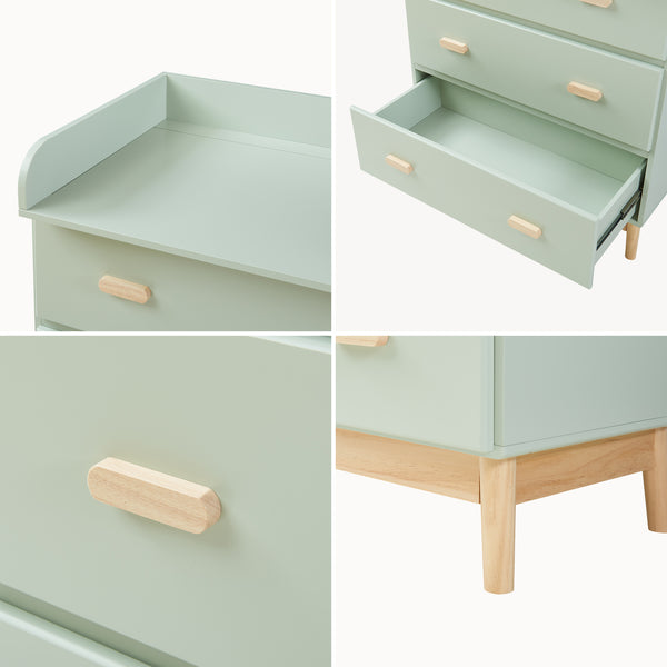Luiercommode Sarievn met verschoonunit 100x80x53 cm [en.casa]
