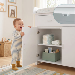 Commode à langer Starler avec matelas à langer amovible [en.casa]