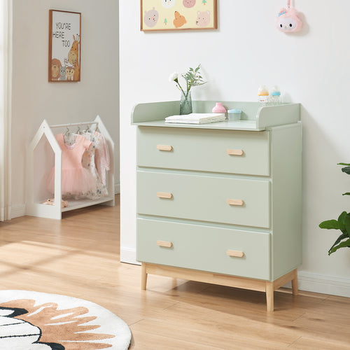 Luiercommode Sarievn met verschoonunit 100x80x53 cm [en.casa]