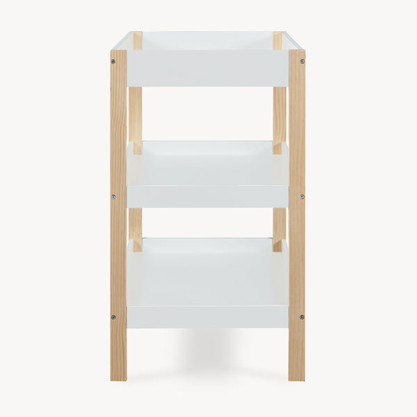 Table à langer Oupilu avec 2 étagères 91 x 82 x 53 cm blanc [en.casa]