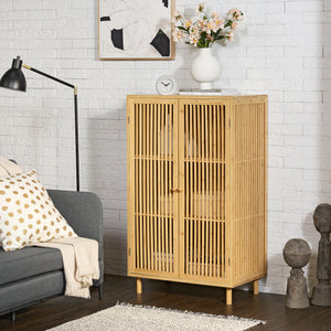 Armoire d’appoint Grong bambou [en.casa] - premiumXL