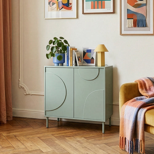 Commode Holea avec 2 portes 75 x 70 x 34 cm [en.casa] 