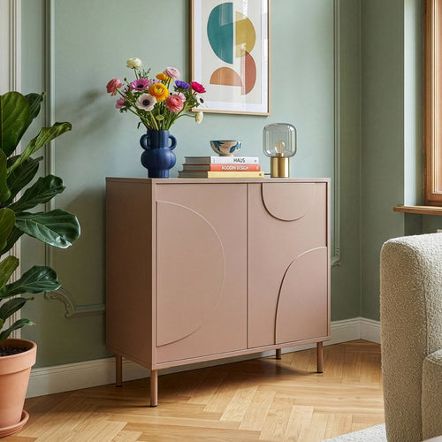 Commode Holea avec 2 portes 75 x 70 x 34 cm [en.casa] 