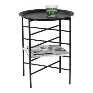 Table d’appoint Wiltz 40x40x53 cm métal noir en.casa - premiumXL