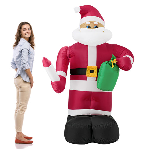 Saint Nicolas / Bonhomme de neige géant gonflable à LED [en.casa]