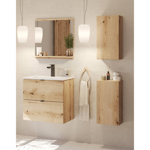 Ensemble de meubles de salle de bain Newport effet chêne [en.casa]