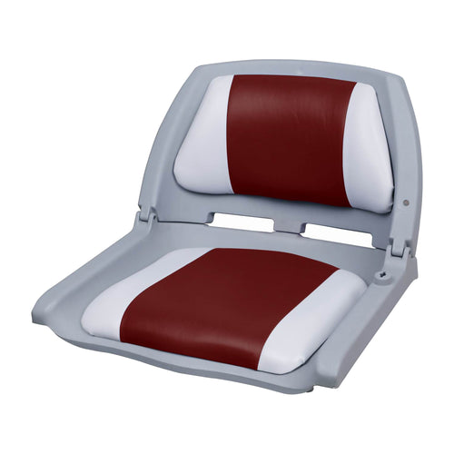 [pro.tec] Siège Pilot Bateau Chaise de Bateau Assise de Bateau Similicuir Pliant 521 x 457 x 408 mm Couleurs Différentes