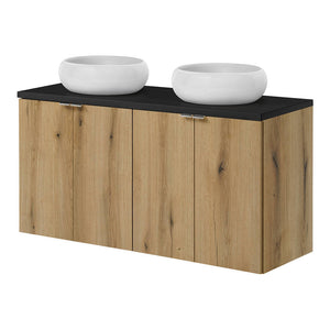 Meuble sous-lavabo avec vasque rond Newport [en.casa]