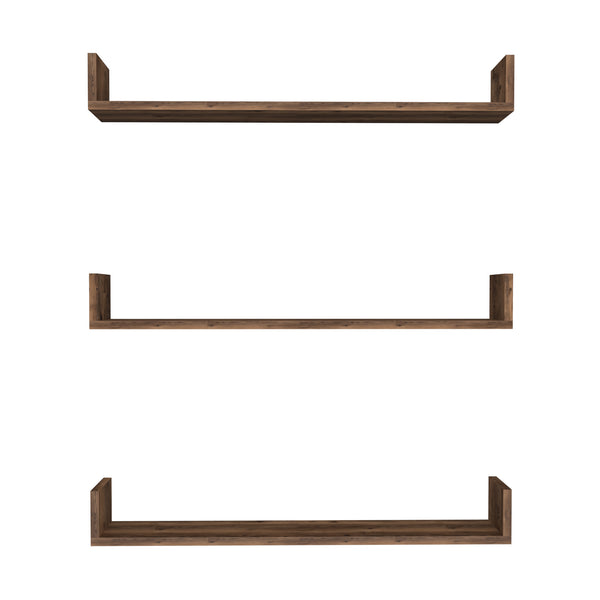 [en.casa] Wandplank set van 3 Höganäs - 8 varianten