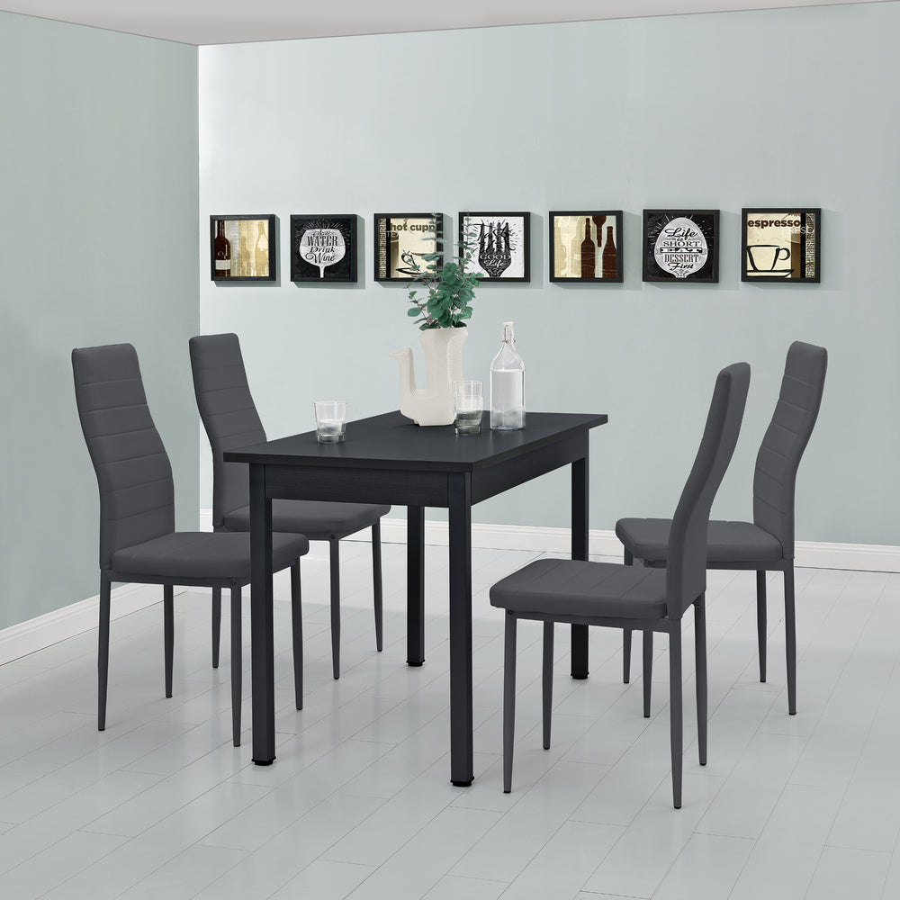 Ensemble de salle à manger Jørpeland (set, 5 pièces) 120x60 cm différentes couleurs [en.casa] - premiumXL