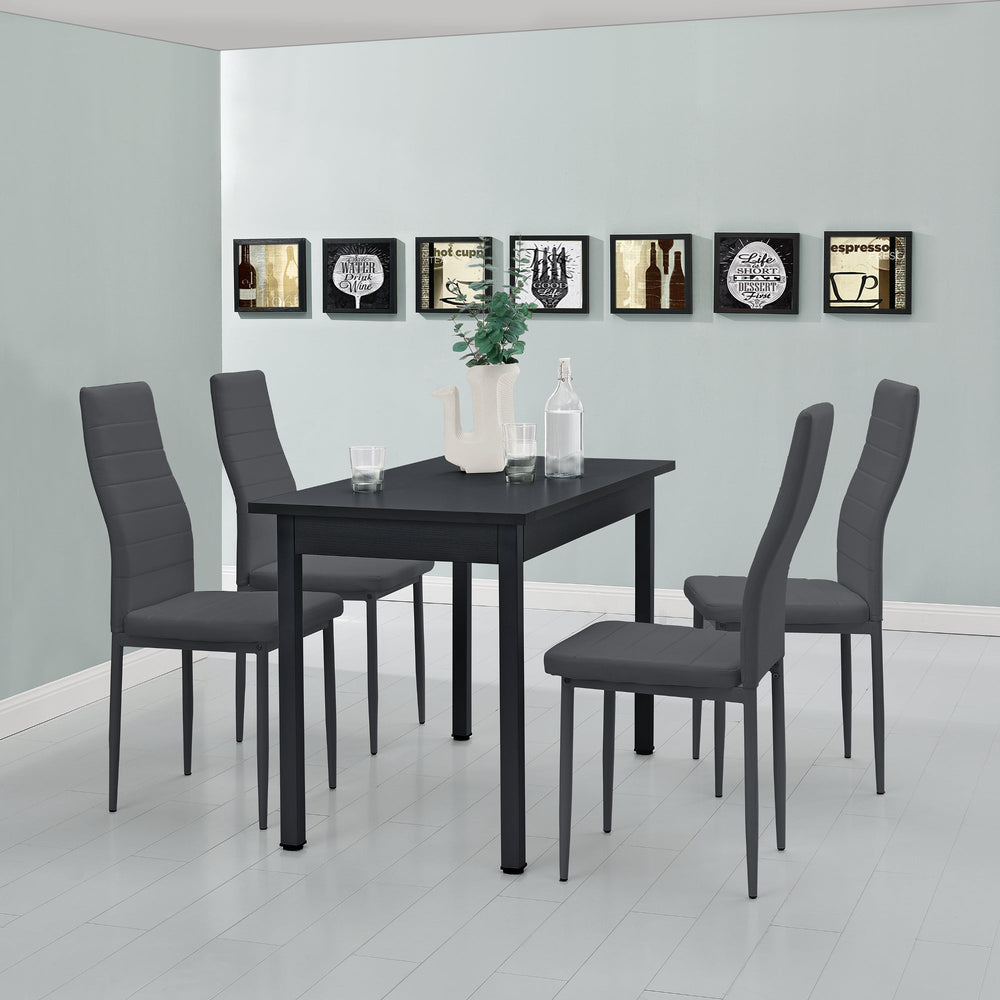 Ensemble de salle à manger Jørpeland (set, 5 pièces) 120x60 cm différentes couleurs [en.casa] - premiumXL