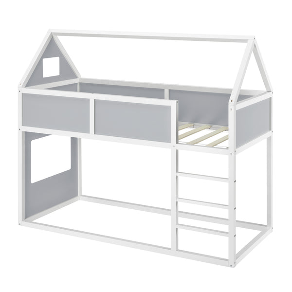 Lit Mezzanine Maison Quedlinburg 200 x 90 cm [en.casa]