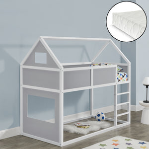Kinderbed hoogslaper incl. matras 209x99x175 cm - verschillende kleuren