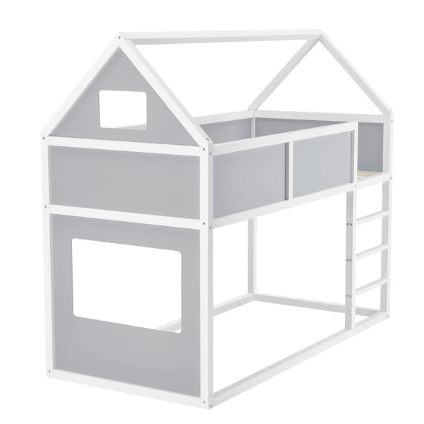 Lit Mezzanine Maison Quedlinburg 200 x 90 cm [en.casa]