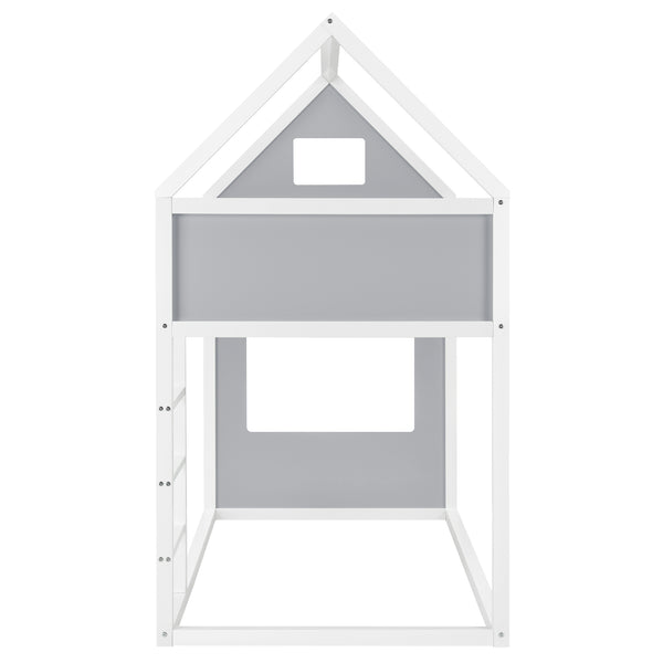 Lit Mezzanine Maison Quedlinburg 200 x 90 cm [en.casa]