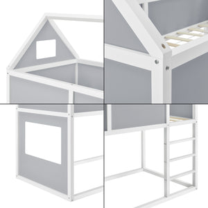 Lit Mezzanine Maison Quedlinburg 200 x 90 cm [en.casa]