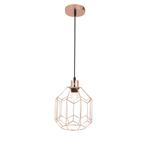 Stijlvolle hanglamp Bologna koperkleurig