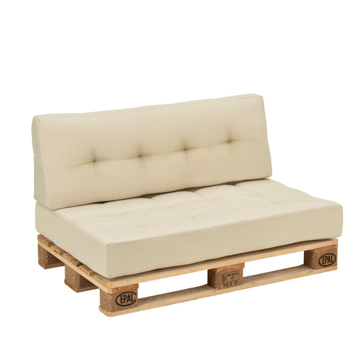 [en.casa] Coussin d’assise / de dossier / d’angle avec palette ou en kit pour canapé euro palette In/Extérieur meubles rembourrés