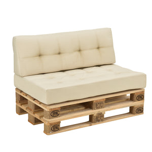 [en.casa] Coussin d’assise / de dossier / d’angle avec palette ou en kit pour canapé euro palette In/Extérieur meubles rembourrés