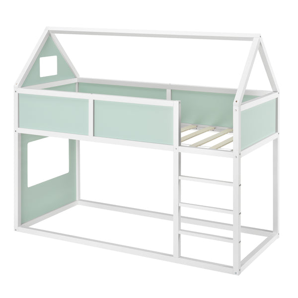 Kinderbed hoogslaper huisbed 209x99x175 cm - verschillende kleuren