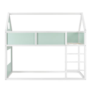 Kinderbed hoogslaper huisbed 209x99x175 cm - verschillende kleuren