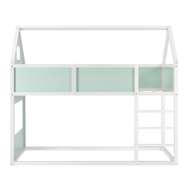 Kinderbed hoogslaper huisbed 209x99x175 cm - verschillende kleuren