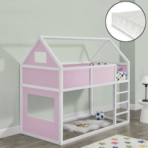 Kinderbed hoogslaper incl. matras 209x99x175 cm - verschillende kleuren
