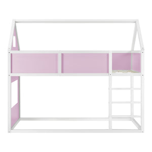 Kinderbed hoogslaper huisbed 209x99x175 cm - verschillende kleuren