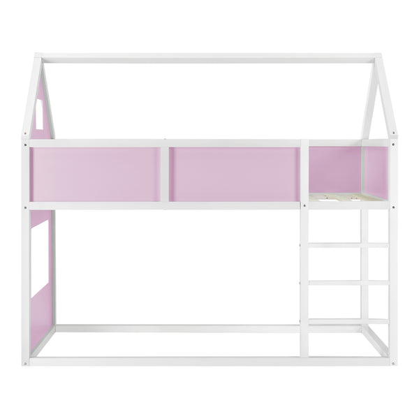 Kinderbed hoogslaper huisbed 209x99x175 cm - verschillende kleuren