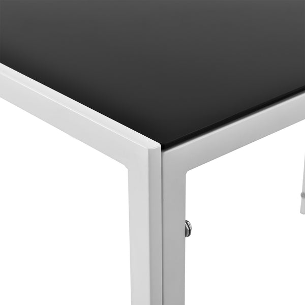 Eetkamerset eethoek Porvoo 5-delig gehard glas tafel met stoelen - verschillende kleuren