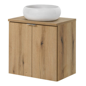 Meuble sous-lavabo avec vasque rond Newport [en.casa]