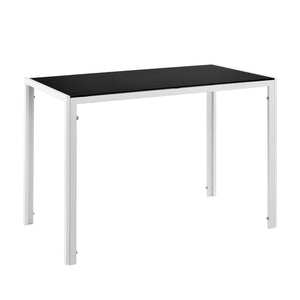 Eetkamerset eethoek Porvoo 5-delig gehard glas tafel met stoelen - verschillende kleuren