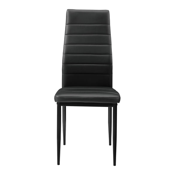 Eetkamerset eethoek Porvoo 5-delig gehard glas tafel met stoelen - verschillende kleuren